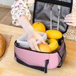 Personalized Cute 3D Cartoon Character Flower Multicolor Portable Insulated Lunch Bag with Name Back to School Birthday Gift for Boys Girls