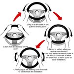 Personalisierte fluoreszierende Flamingo Kokosnuss Baum Anti-Rutsch-Auto-Lenkrad-Abdeckung mit 1-3 Haustier Fotos Autozubehör Geburtstagsgeschenk für Autobesitzer