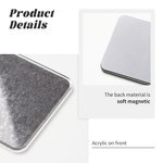 Personalized Color Crayon Square Fridge Magnet with Text Home Class Decor Birthday Teacher's Day Appreciation Gift for Teachers