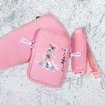 Personalizado Patinaje Chica Nacimiento Flor Botella de Agua Bolsa con Bolsa Correa Ajustable Accesorio para Stanley Vaso Regalo de Cumpleaños para Mujer Niña