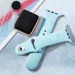 Personalizzato Hockey su ghiaccio Silicone Multicolor Watch Band per Apple con nome Compleanno Regalo di ringraziamento per gli amanti dell'hockey su ghiaccio Allenatore compagno di squadra
