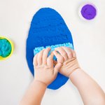 Personalized 3D-Printed Cartoon Pattern Multicolour Play-Dough Roller with Name Arts and Crafts Toys Birthday Gift for Preschool Kids