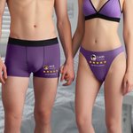 Personalisierte Fünf-Sterne-Rezension Foto atmungsaktiv Paar Tanga Boxer Unterwäsche Brief Set mit Namen Datum und Text Geburtstag Jahrestag Geschenk für Männer Frauen
