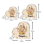 Placa acrílica personalizada de huellas de mascotas con nombre Decoración para el hogar Condolencias Simpatía Pérdida de mascota Regalo para dueños de perros y gatos