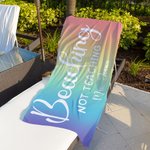 Personalised Beaching Not Teaching Quick Dry Oversized Beach Towel with Text Summer Vacation Accessories Teacher's Day Birthday Gift for Teachers