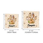 Placa acrílica personalizada de huellas de mascotas con nombre Decoración para el hogar Condolencias Simpatía Pérdida de mascota Regalo para dueños de perros y gatos