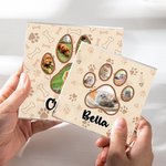 Placa acrílica personalizada de huellas de mascotas con nombre Decoración para el hogar Condolencias Simpatía Pérdida de mascota Regalo para dueños de perros y gatos