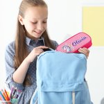 Personalised Fantasy Unicorn Design Double-layer Oxford Pencil Case with Name and Zipper School Supply Birthday Back to School Gift for Students