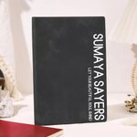 Personalized Bold Text Journal Notebook with Name and Text Appreciation Teacher’s Day Gift for Teachers