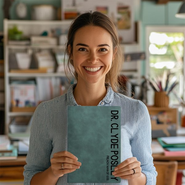 Personalized Bold Text Journal Notebook with Name and Text Appreciation Teacher’s Day Gift for Teachers