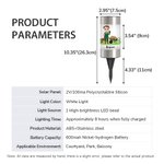 Lampe solaire de jardin imperméable avec nom amovible Personnalisé Cartoon Gardener Décoration de jardin Cadeau d'anniversaire pour la famille Les amoureux du jardinage