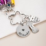 Personalized Crochet Queen Colorful Portable Mini Crochet Hooks Keychain with Engraved Text Outdoor Essentials Birthday Gift for Women Craft Lovers