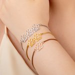 Henkilökohtainen 1-6 ontto koira tassunjäljet säädettävä rannekoru nimet syntymäpäivä vuosipäivä lahja lemmikkieläinten ystäville