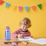 Borraccia da 475 ml personalizzata con nome animali e piante essenziale per attività all'aperto rientro a scuola regalo per bambini