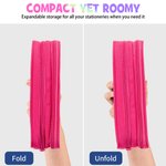 Personalised Fantasy Unicorn Design Double-layer Oxford Pencil Case with Name and Zipper School Supply Birthday Back to School Gift for Students