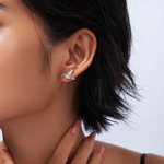 Personalized Hummingbird Birthstone Zircon Stud Earrings Dainty Jewellery Birthday Anniversary Gift for Women Hummingbird Lovers