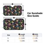 Gepersonaliseerde 1-3 gezicht foto's fluorescerende patroon auto windscherm zonnescherm Auto accessoires reizen verjaardag vakantie cadeau voor vrienden huisdier eigenaren