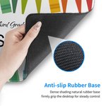 Personalized Colorful Crayon Non-slip Mouse Pad Desk Mat with Name Back to School Teacher's Day Gift for Teacher