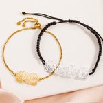 Henkilökohtainen 1-6 ontto koira tassunjäljet säädettävä rannekoru nimet syntymäpäivä vuosipäivä lahja lemmikkieläinten ystäville