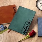 Personalized Bold Text Journal Notebook with Name and Text Appreciation Teacher’s Day Gift for Teachers