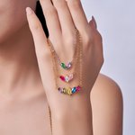 Personalisierte 1-7 Familie Birthstones Halskette Zierliche Schmuck Muttertag Geburtstag Geschenk für Frauen