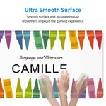 Personalized Colorful Crayon Non-slip Mouse Pad Desk Mat with Name Back to School Teacher's Day Gift for Teacher