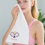 Toalla deportiva personalizada bordada con el nombre del jugador de pickleball 100% algodón con mosquetón Regalo de celebración de equipo para jugador de pickleball