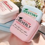 Personalized Class of 2025 Graduates Graduation Cap Portable PU Leather Jewelry Box with Name and Year Graduation Gift for Graduates