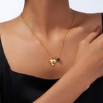 Gepersonaliseerde Hart Paw Projectie Ketting met Gegraveerde Naam Verlies Huisdier Herdenkings Sieraden Verjaardagscadeau voor Huisdier Liefhebbers Eigenaren