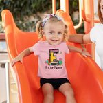 Gepersonaliseerd Schattig Potlood Ontwerp Initiaal Huidvriendelijk Kinder T-shirt Sweatshirt met Naam Terug naar School Verjaardagscadeau voor Jongens Meisjes