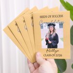 Paquete de 10 Semillas de Éxito Personalizadas con Nombre y Año para la Ceremonia de Graduación Regalo para Graduados