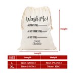 Gepersonaliseerde Wash Me Waszakken met Grote Capaciteit en Naam Home Decor Terug naar School Cadeau voor Familie Kinderen