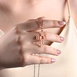 Personligt Psalm Bibel Vers Kors Halsband Smycken Födelsedag Religiös Dopgåva för Kvinnor Kristna