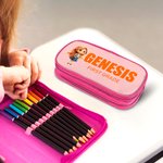 Gepersonaliseerde 3D Cartoon Character Double-Layer Waterdichte Pencil Case met Naam en Tekst School Supply Verjaardag Terug naar School Gift voor Jongens Meisjes