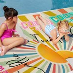 Personlig Cousin Crew Vintage Sunray Overdimensjonert hurtigtørkende badehåndkle med navn Beach Party Travel Essentials Bursdagsgave til familie fetter