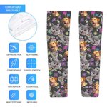 Personalisierte Flamingo Delphin 1-3 Gesicht Fotos Kühlung Arm Ärmel Sonnenschutz Eis Ärmel Outdoor-Accessoires Geburtstag Geschenk für Familie Freunde