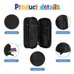 Gepersonaliseerde 3D Cartoon Character Double-Layer Waterdichte Pencil Case met Naam en Tekst School Supply Verjaardag Terug naar School Gift voor Jongens Meisjes