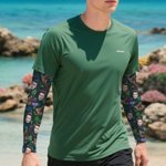 Personalisierte Flamingo Delphin 1-3 Gesicht Fotos Kühlung Arm Ärmel Sonnenschutz Eis Ärmel Outdoor-Accessoires Geburtstag Geschenk für Familie Freunde