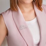 Gepersonaliseerde Bling naam kapel pin Broche Suit accessoire verjaardagscadeau voor nieuwe Sorority leden meisjes