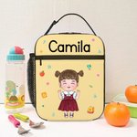 Personalised Cartoon Characters Insulated Lunch Bag with Name Daily Travel Back to School Birthday Gift for Boys Girls