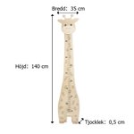 Personlig giraff barn tillväxt höjdkurva med namn rum dekor födelsedagspresent för baby barn