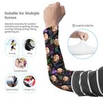 Personalisierte Flamingo Delphin 1-3 Gesicht Fotos Kühlung Arm Ärmel Sonnenschutz Eis Ärmel Outdoor-Accessoires Geburtstag Geschenk für Familie Freunde