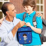 Personalised Cartoon Characters Insulated Lunch Bag with Name Daily Travel Back to School Birthday Gift for Boys Girls