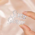 Gepersonaliseerde Bling naam kapel pin Broche Suit accessoire verjaardagscadeau voor nieuwe Sorority leden meisjes