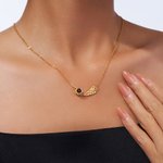 Personalisierte Engelsflügel Foto Projektion Halskette mit Ich liebe dich in 100 Sprachen Sympathie Memorial Geschenk für Frauen