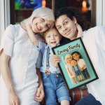 Personalized Funny 3D Cartoon Character Photo Poster Wooden Framed Painting with Title Home Decor Birthday Gift for Couple Family