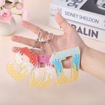 Personalized Ice Cream Drip  Acrylic Keychain Bag Tag withText Baseball Team Birthday Gift for Baseball Player Coach Fan