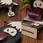 Personalized Funny Love Highland Cow Shelf Sitter with Name Desk Decor Birthday Gift for Highland Cow Lovers