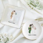 Henkilökohtainen morsiamen äiti Cartoon Character Trinket korut lautasen nimi Home Decor häät Bridal Shower lahja morsian äiti