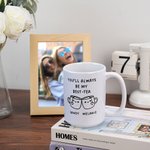 Personalisierte niedliche Ausdrücke Du wirst immer mein bester Tee Kaffee Keramik Emaille Glasbecher mit Namen Home Decor Geburtstagsgeschenk für Bestie Freund